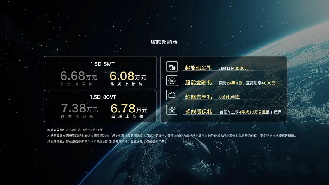 吉利繽越超能版上市 配1.5L自吸動力/官方指導價6.68萬元起