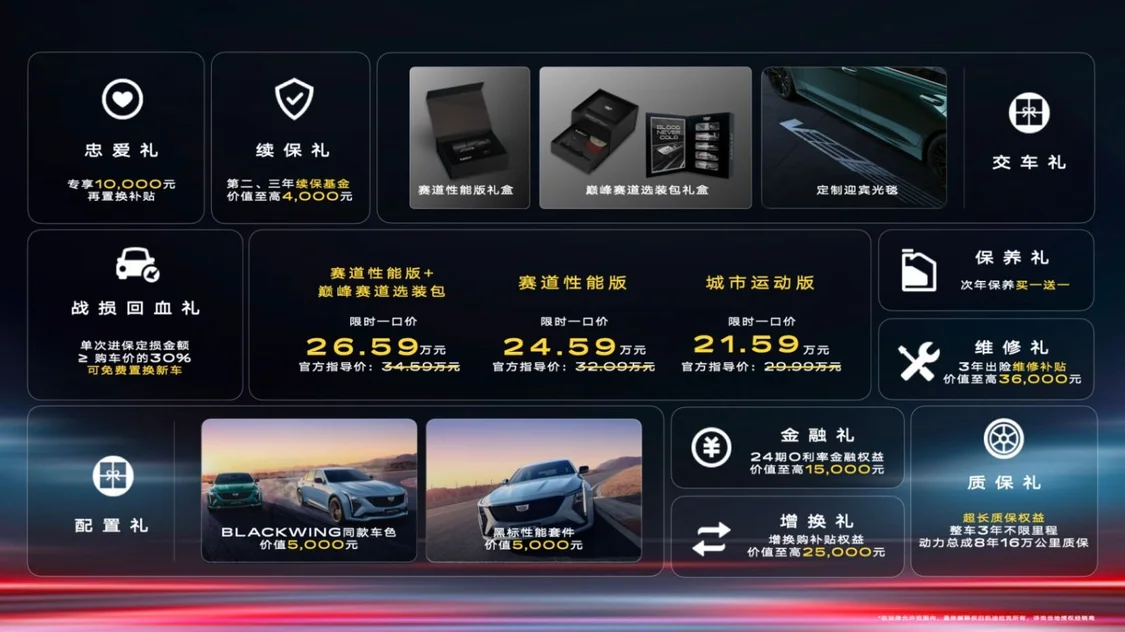 凱迪拉克全新CT5正式上市，限時一口價21.59萬元起